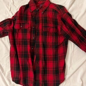 Classic red and black flannel
